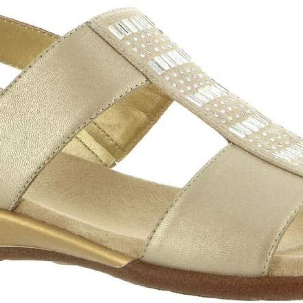 Women's Hazel Wedge Sandals Microfiber Synthetic Rubber Hook & Loop 9 Wide